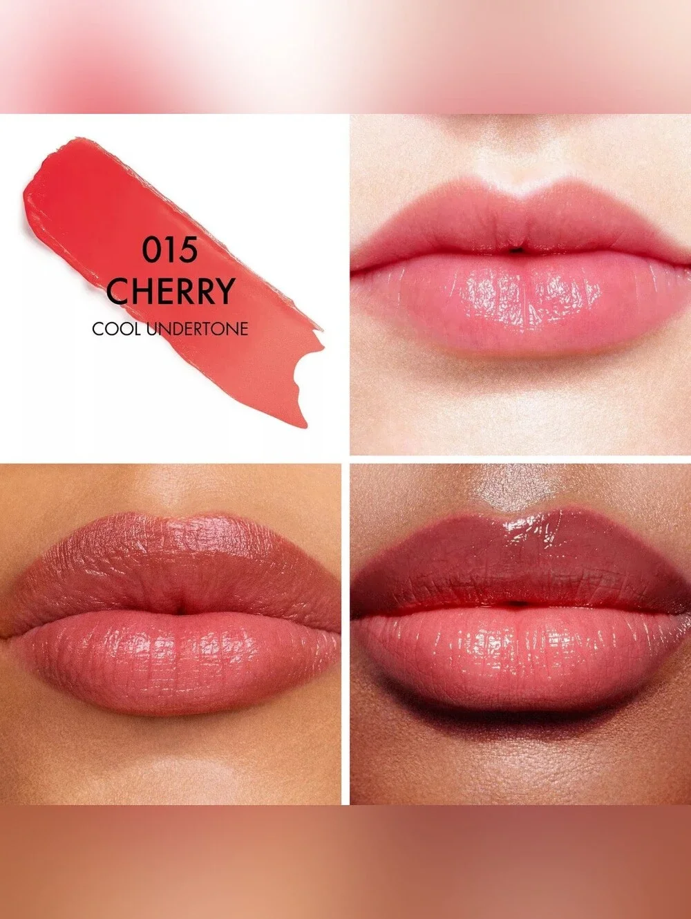 Dior Lip Glow Color Reviver Balm Duo | Shades 004 Coral & 015 Cherry